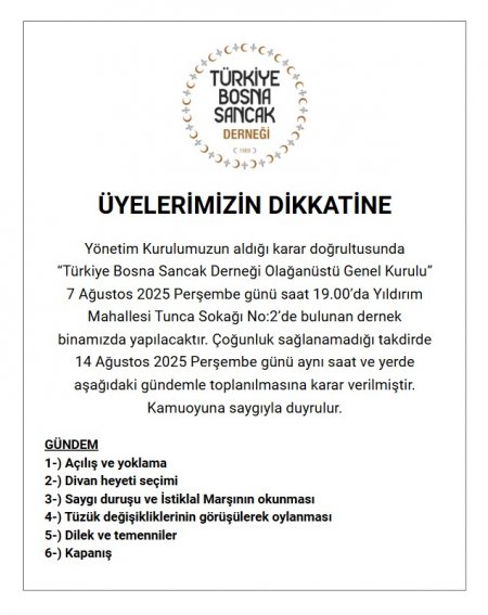 Üyelerimizin Dikkatine